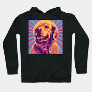 Golden Retriever in 70's Hoodie